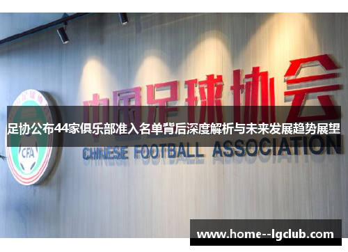 足协公布44家俱乐部准入名单背后深度解析与未来发展趋势展望 足协公布44家俱乐部准入名单背后深度解析与未来发展趋势展望